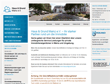 Tablet Screenshot of hausundgrund-mainz.de